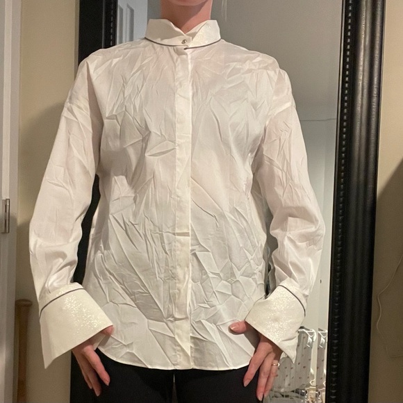 Brunello Cucinelli White Dress Shirt - Picture 2 of 10